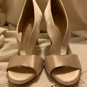 Vince Camino Gold Satin Heels
